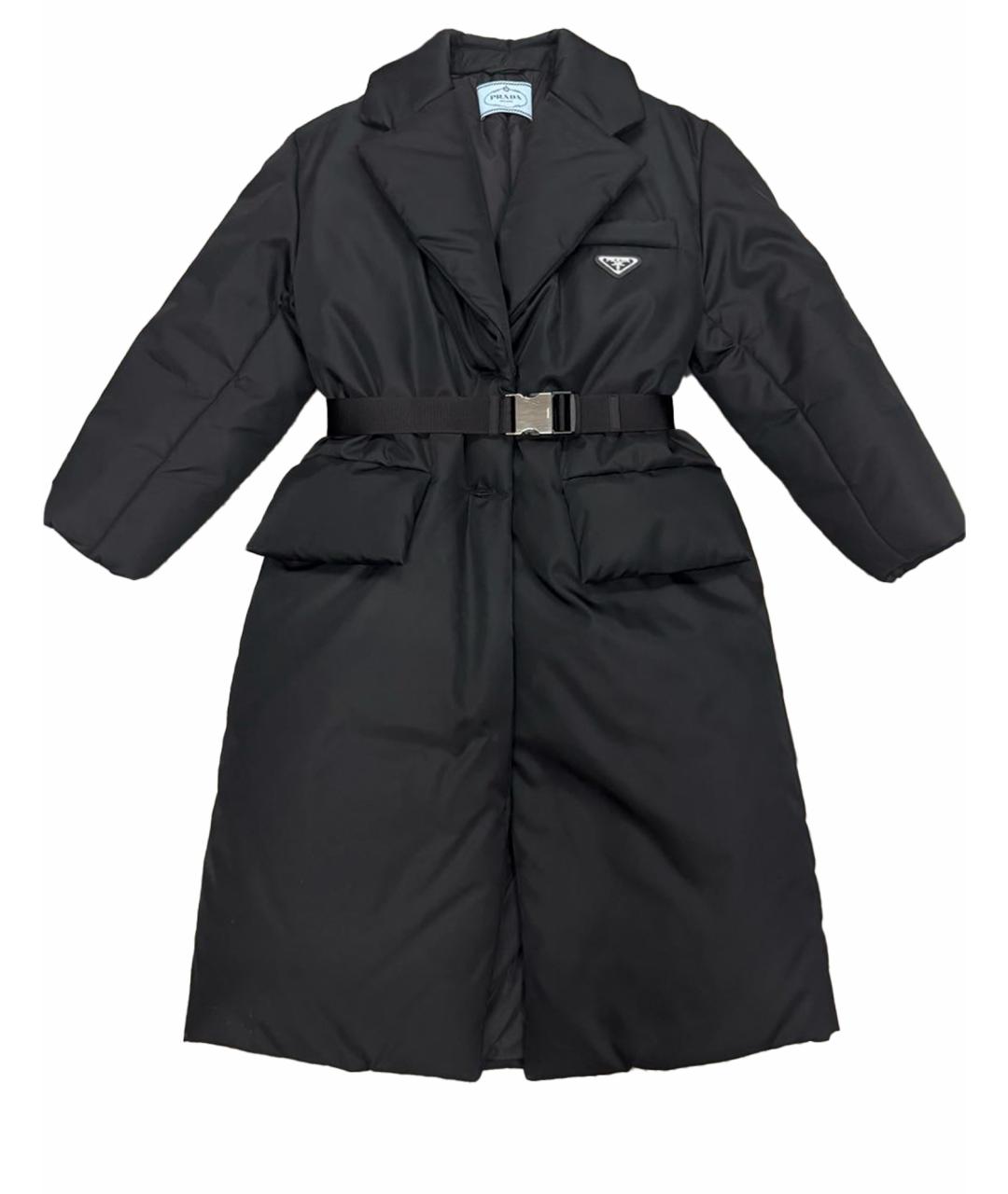 PRADA Черный полиамидовый пуховик, фото 1
