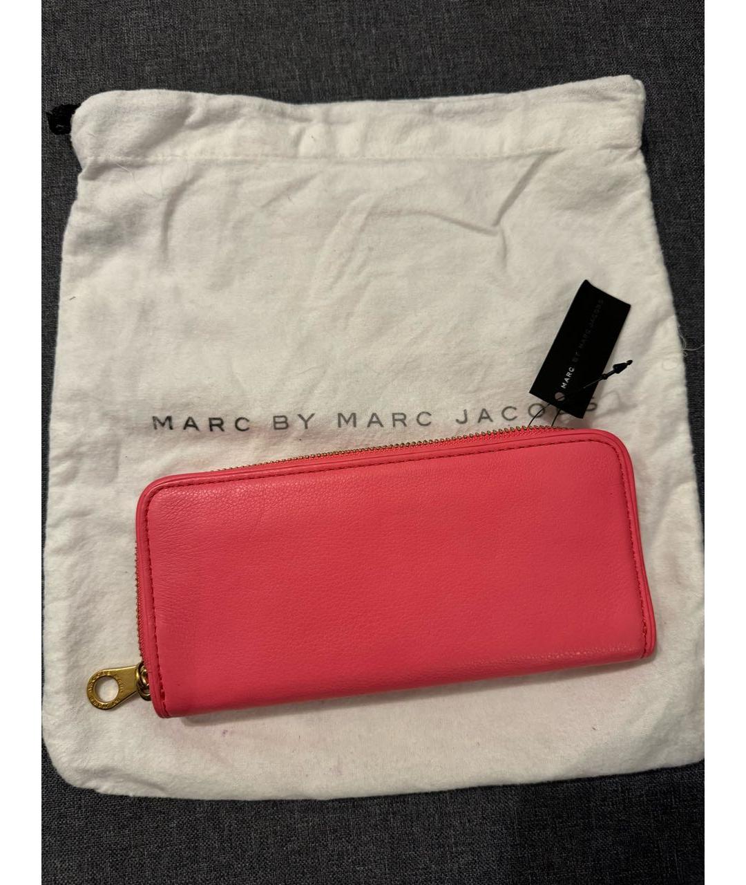 MARC BY MARC JACOBS Розовый кожаный кошелек, фото 2