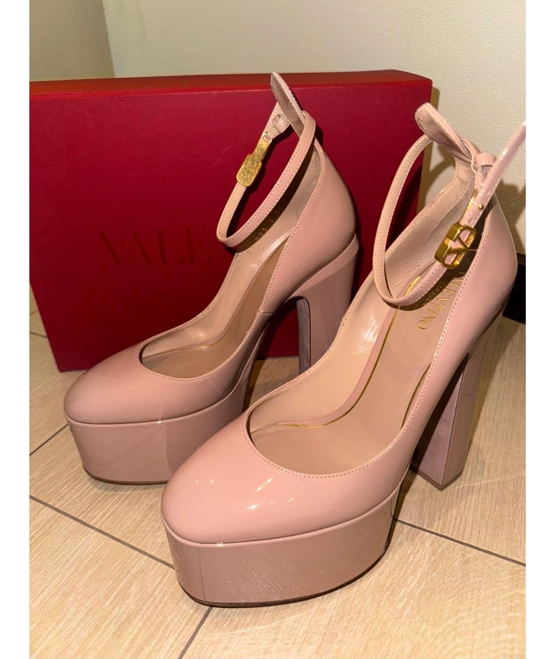 VALENTINO Розовые туфли из лакированной кожи, фото 3