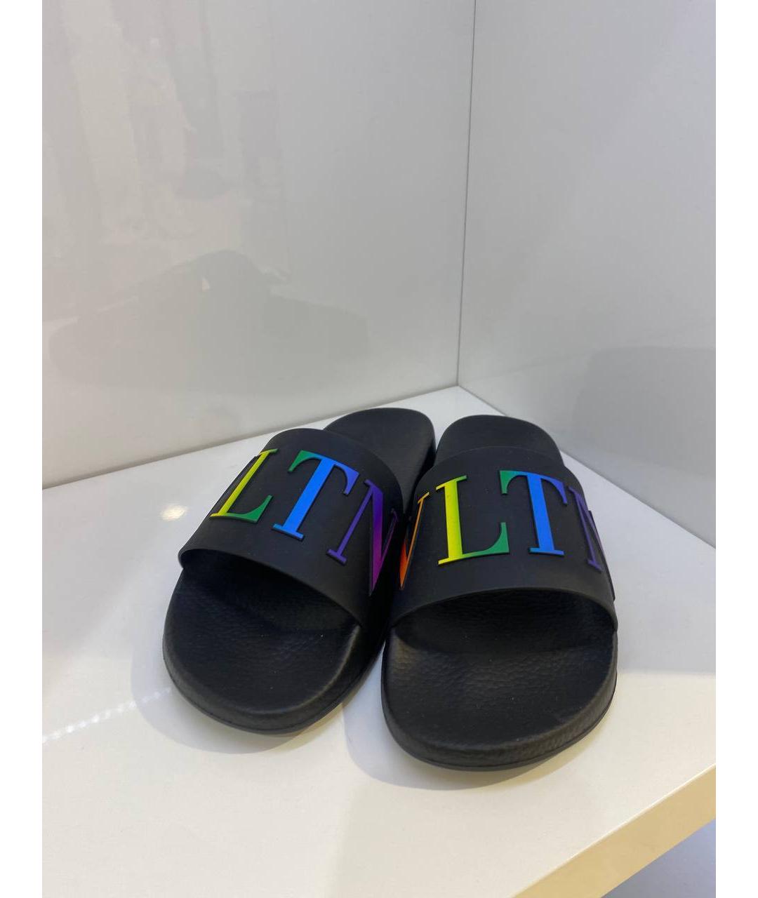 VALENTINO Черные шлепанцы, фото 3