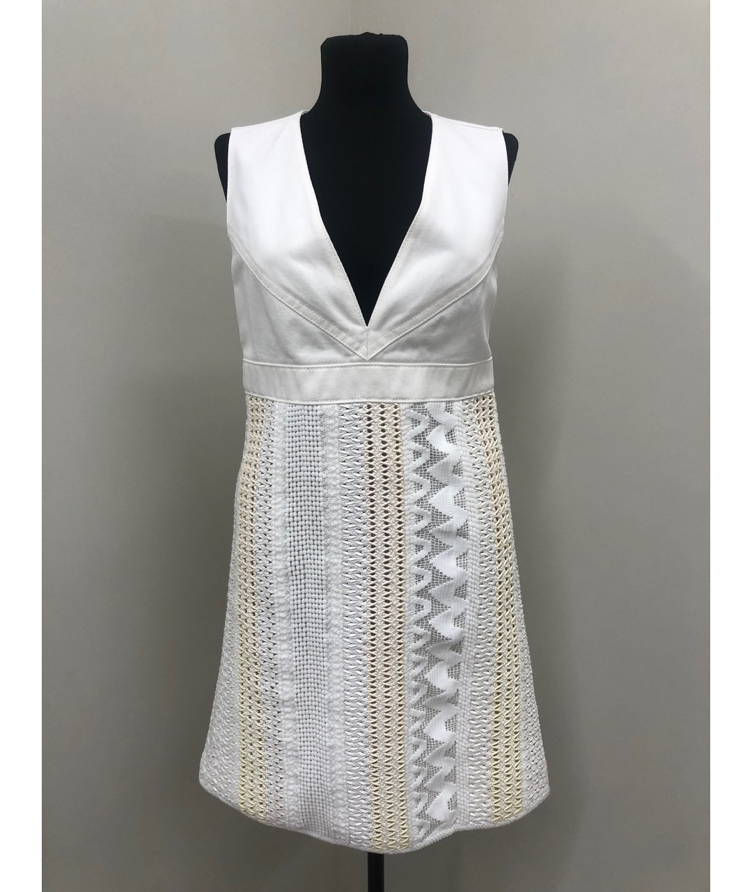 LOUIS VUITTON PRE-OWNED Белое платье, фото 8