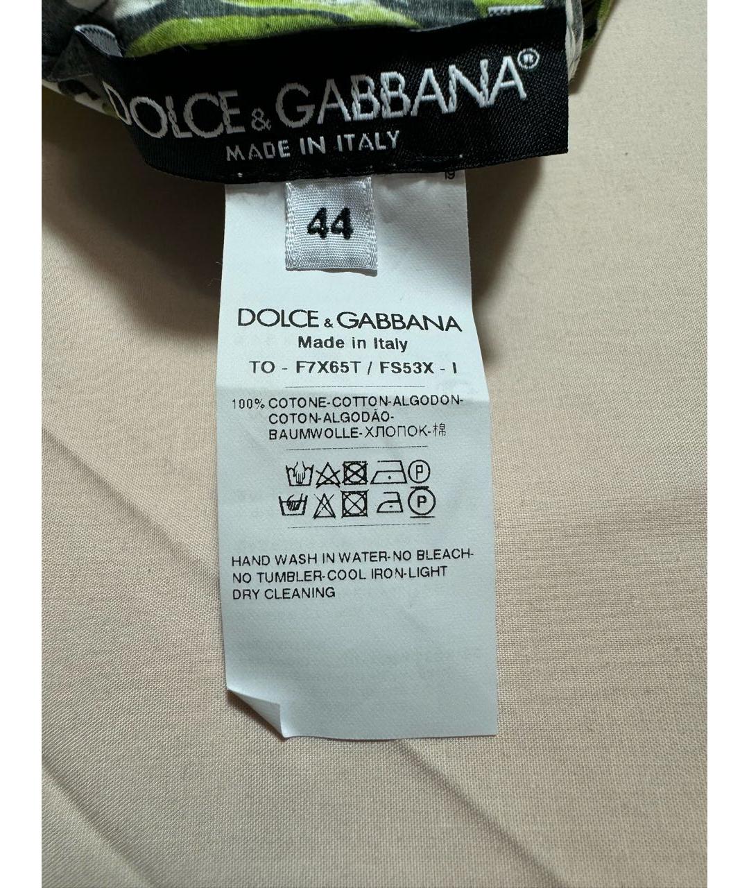 DOLCE&GABBANA Мульти хлопковый костюм с юбками, фото 5