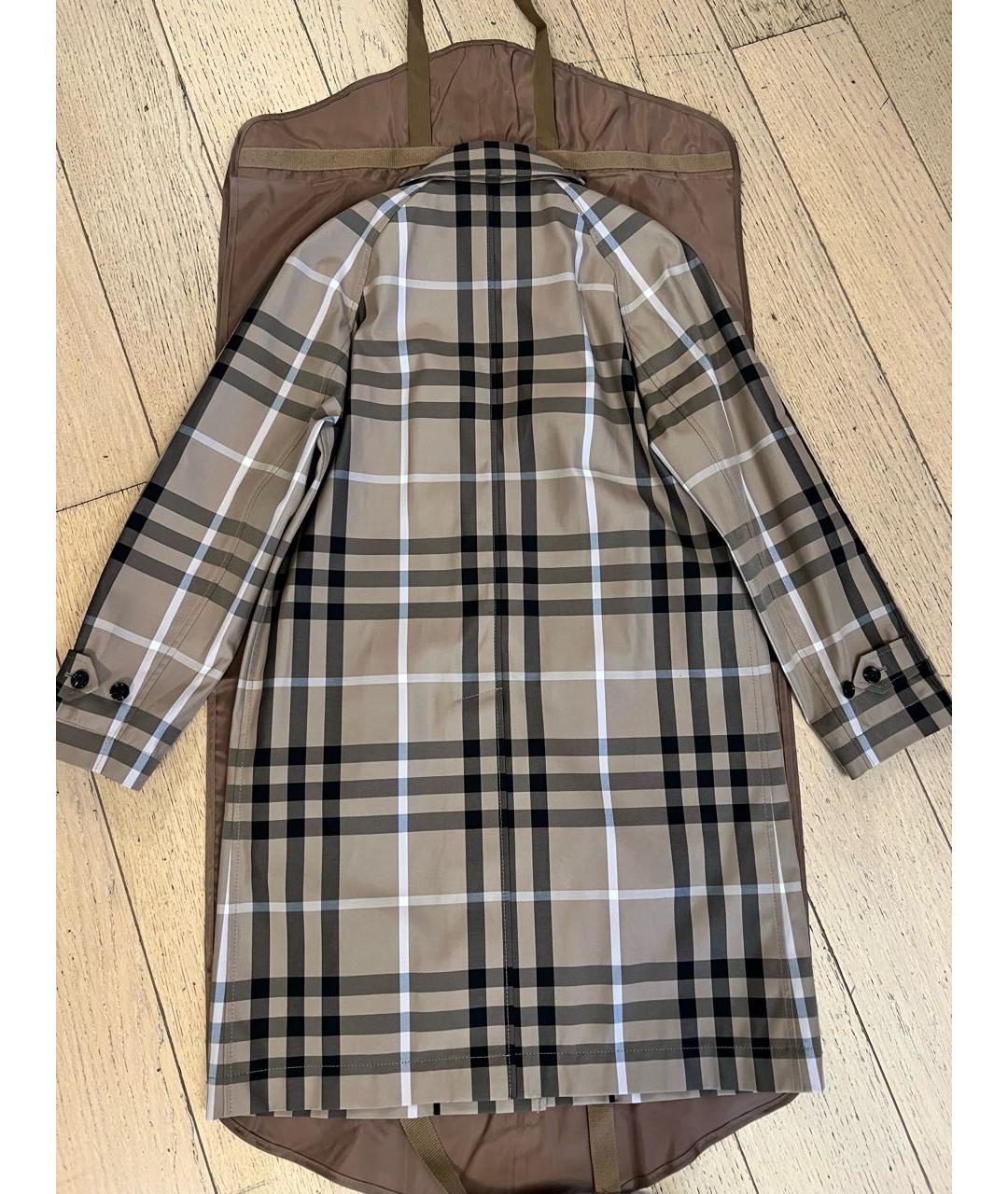 BURBERRY Коричневая полиэстеровая куртка, фото 2