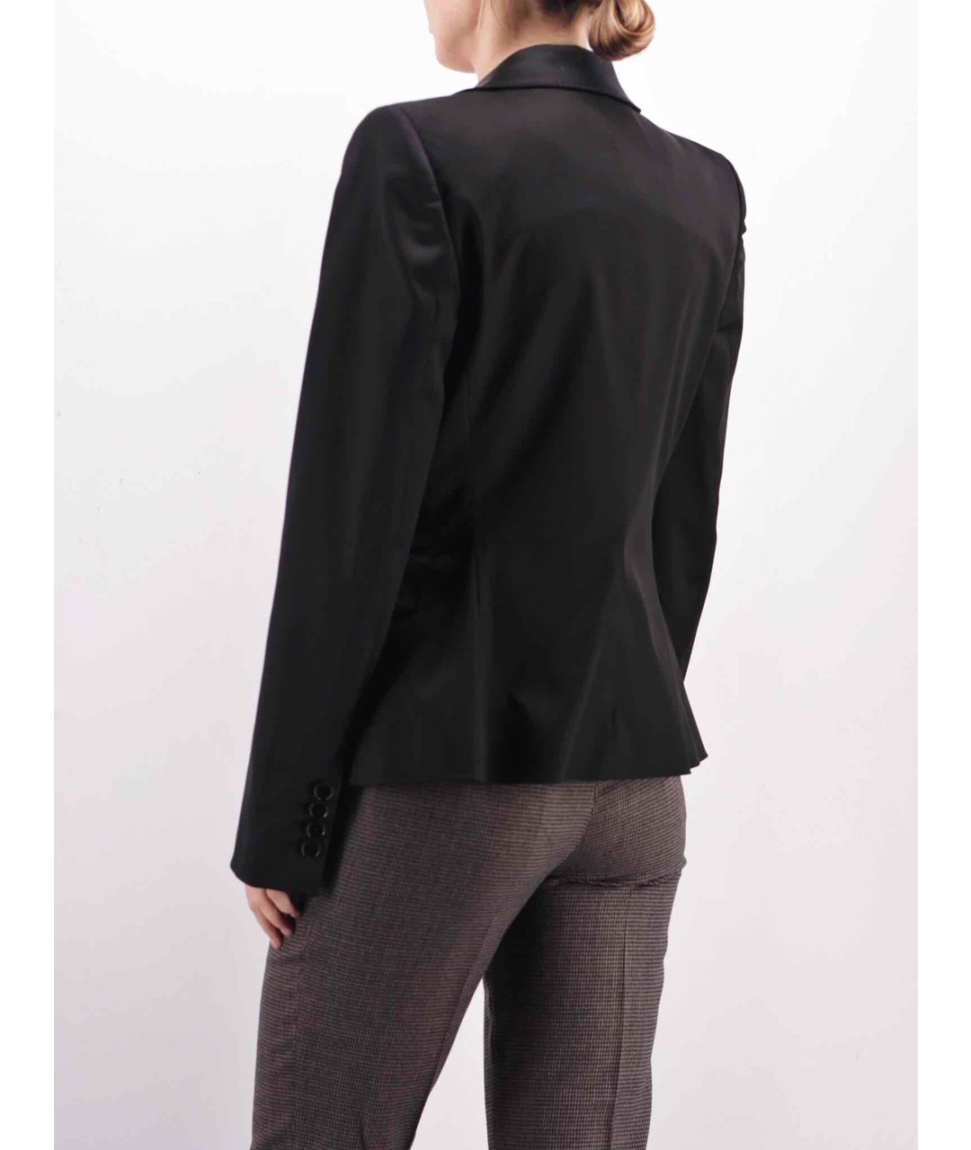 DOLCE&GABBANA Черный шелковый жакет/пиджак, фото 3