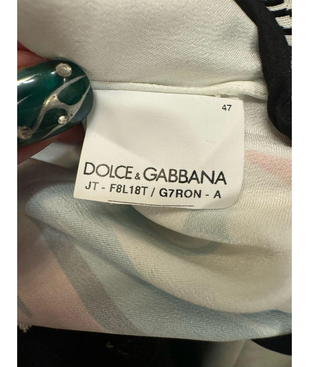 DOLCE&GABBANA Мульти шелковая блузы, фото 6