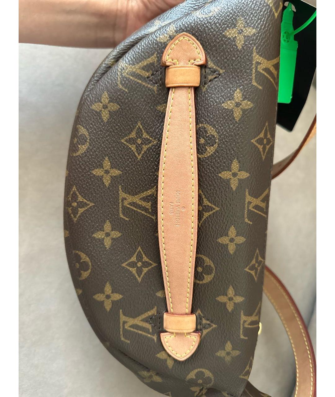 LOUIS VUITTON Коричневая поясная сумка, фото 7