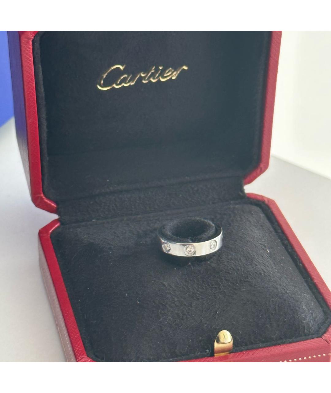 CARTIER Серебряное кольцо из белого золота, фото 2