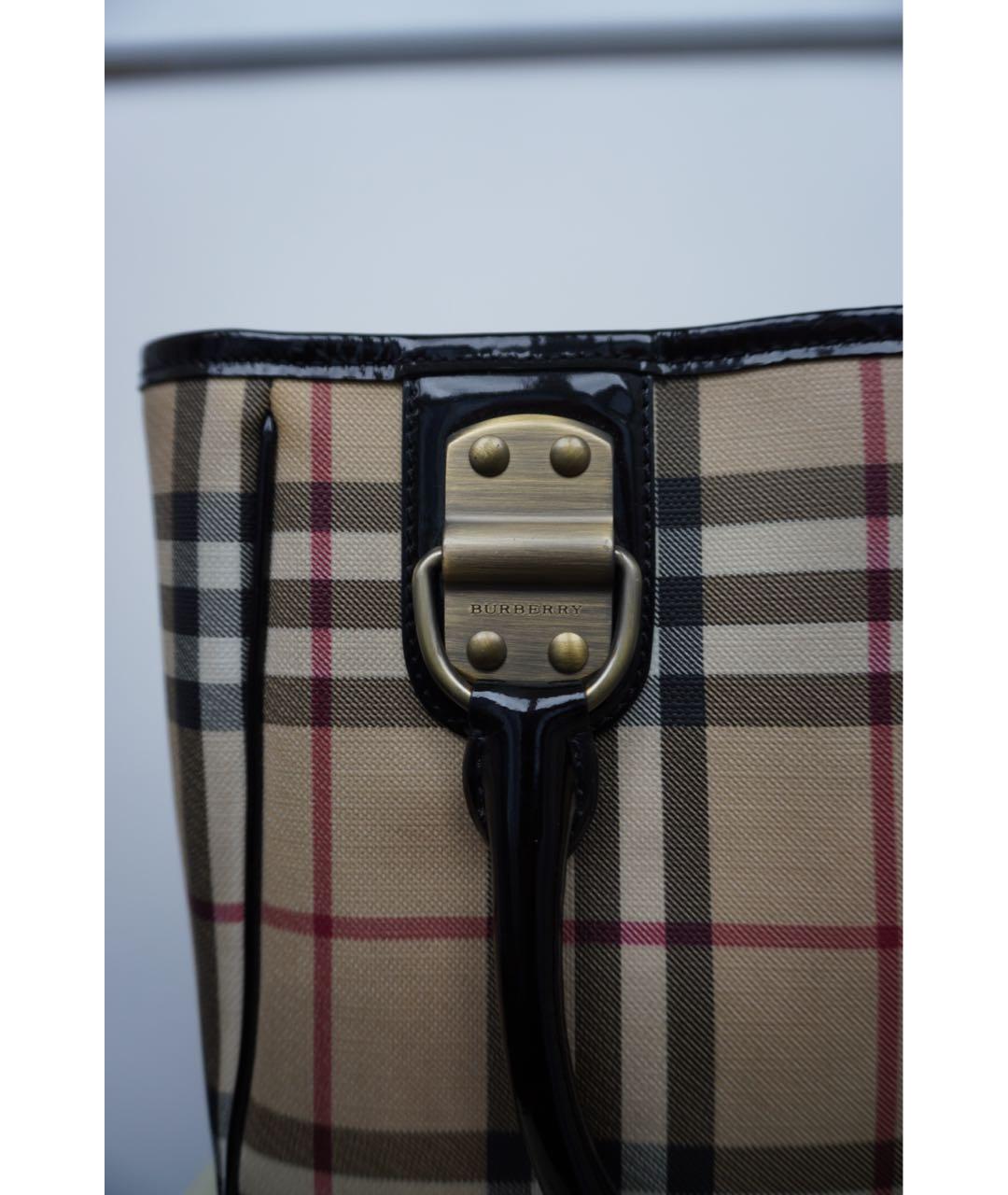BURBERRY Мульти кожаная сумка тоут, фото 8