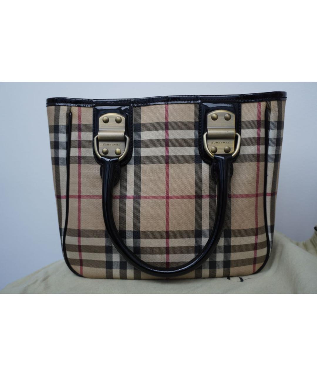 BURBERRY Мульти кожаная сумка тоут, фото 9