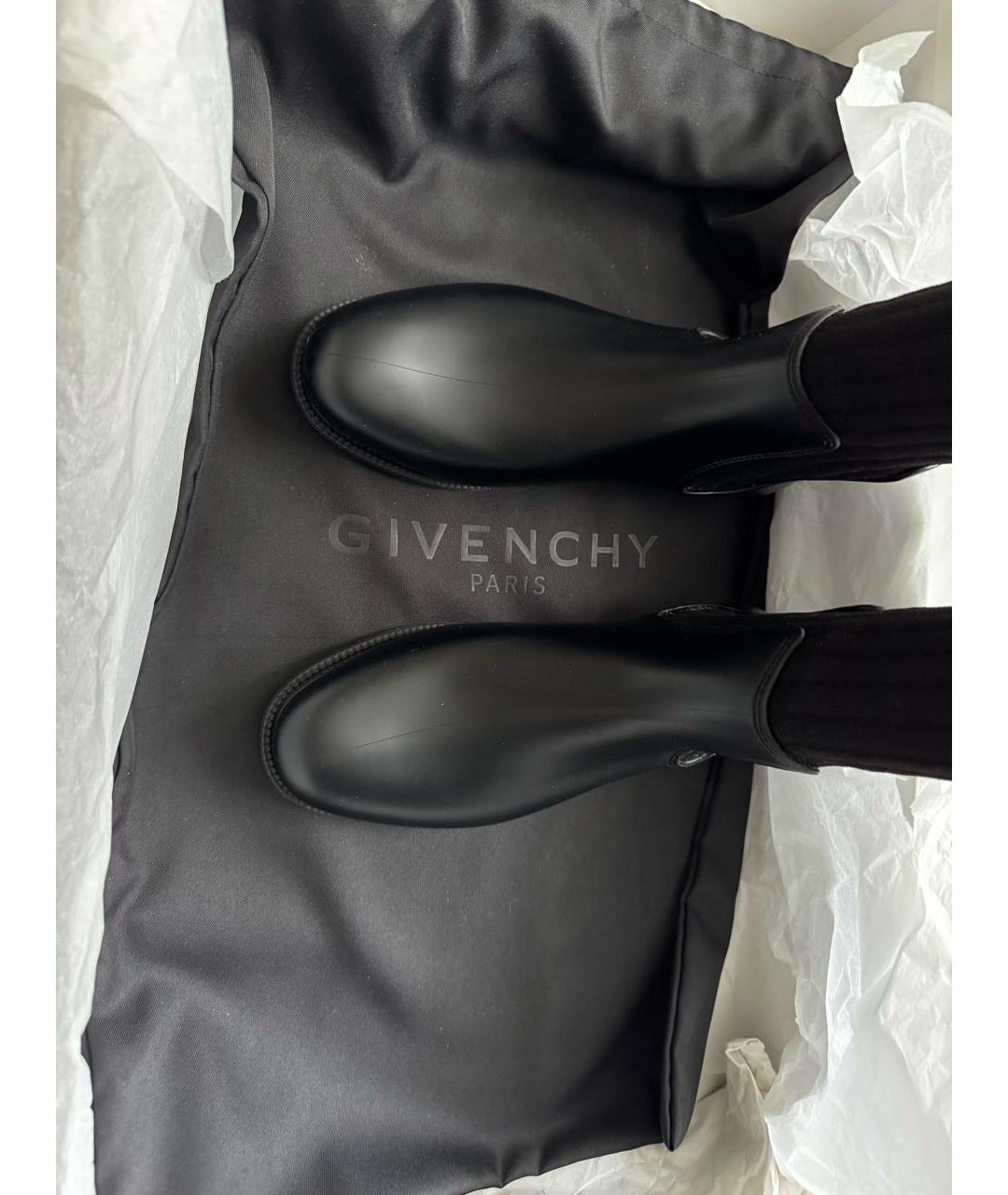 GIVENCHY Черные резиновые ботфорты, фото 3