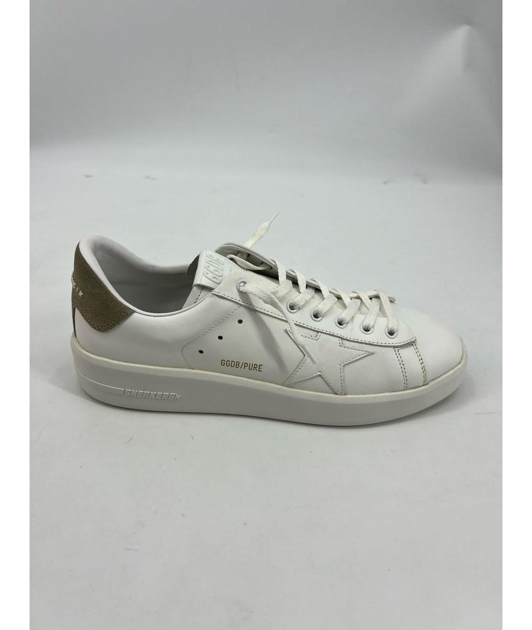 GOLDEN GOOSE DELUXE BRAND Белые кожаные низкие кроссовки / кеды, фото 6