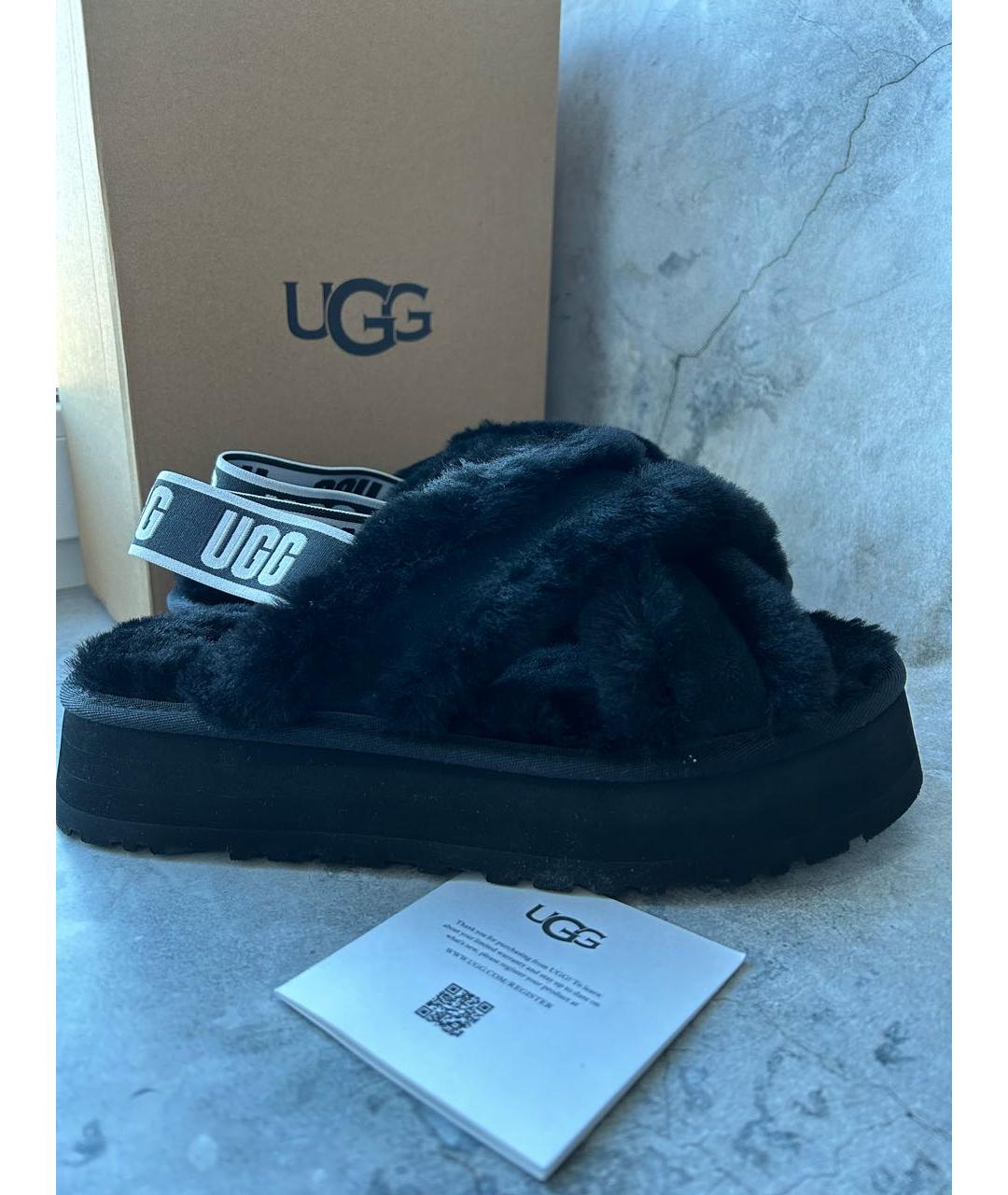 UGG AUSTRALIA Черные сандалии, фото 3