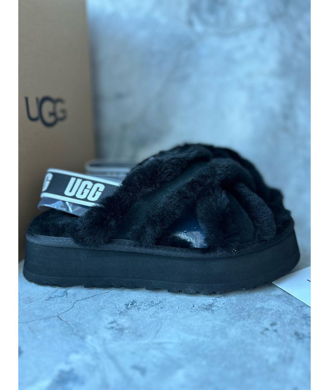 UGG AUSTRALIA Черные сандалии, фото 4