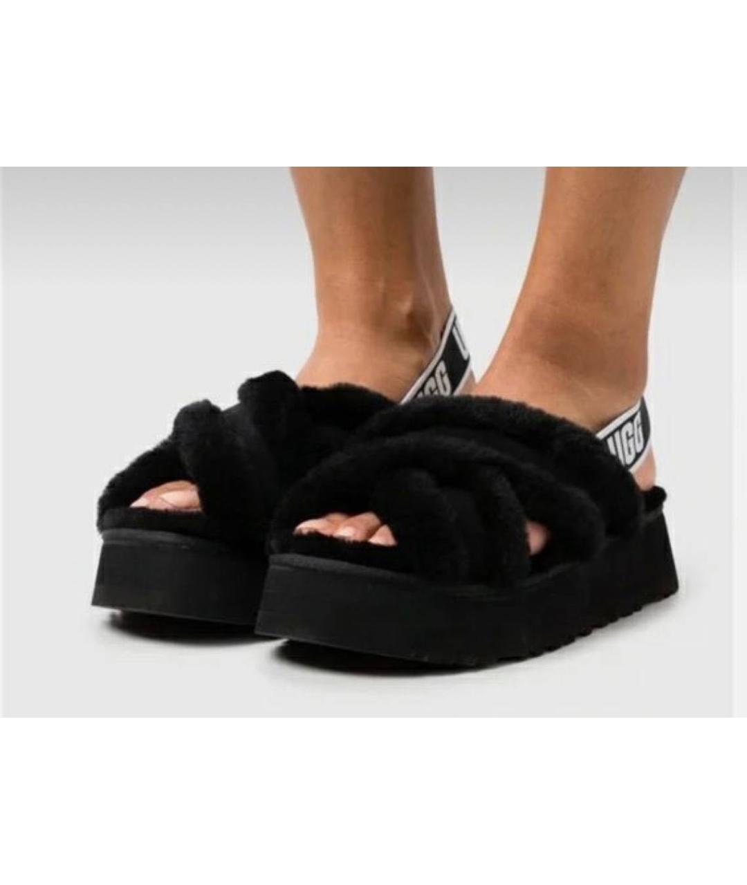 UGG AUSTRALIA Черные сандалии, фото 8