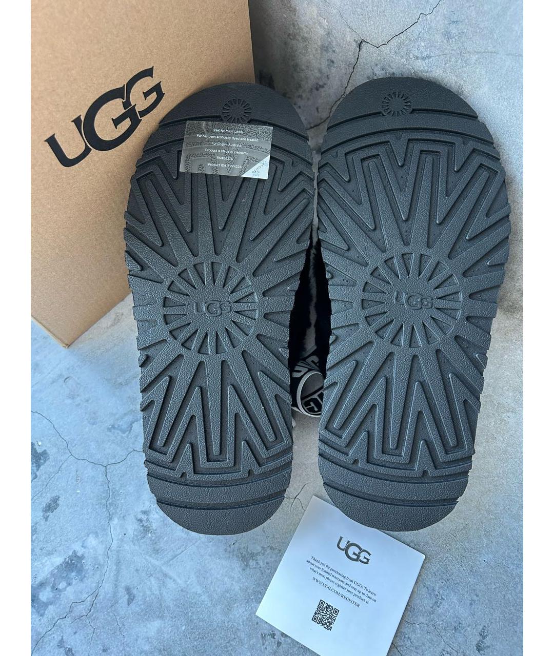 UGG AUSTRALIA Черные сандалии, фото 6