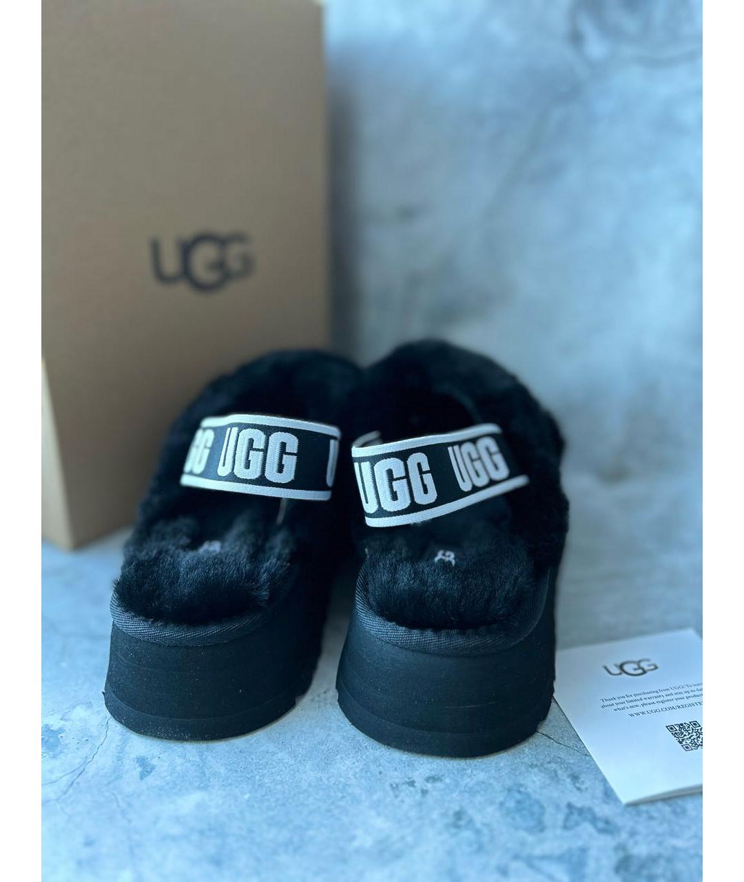 UGG AUSTRALIA Черные сандалии, фото 5