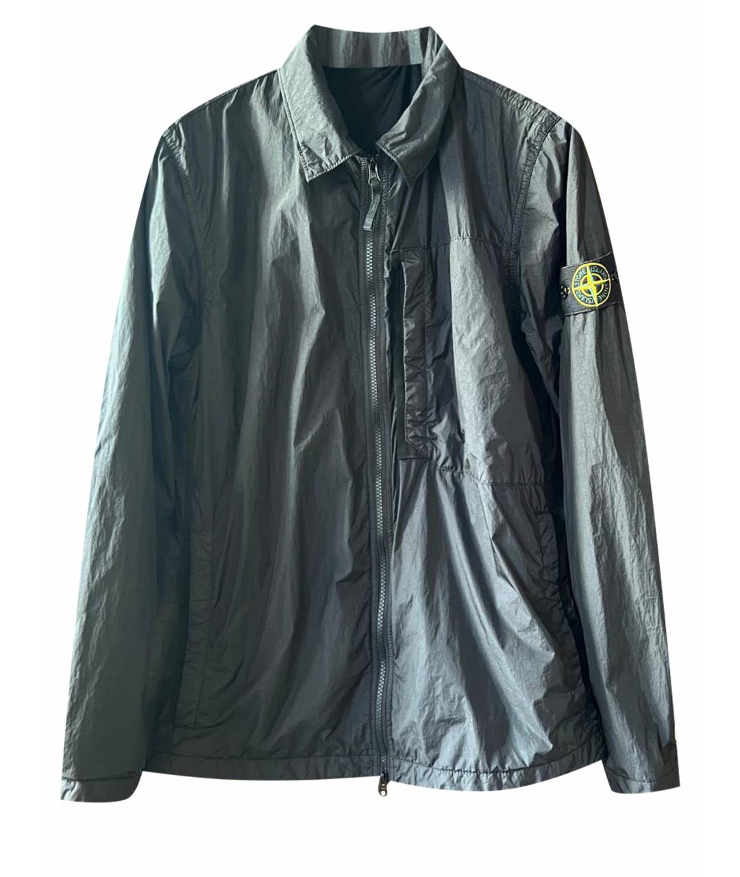 STONE ISLAND Черная полиэстеровая куртка, фото 1