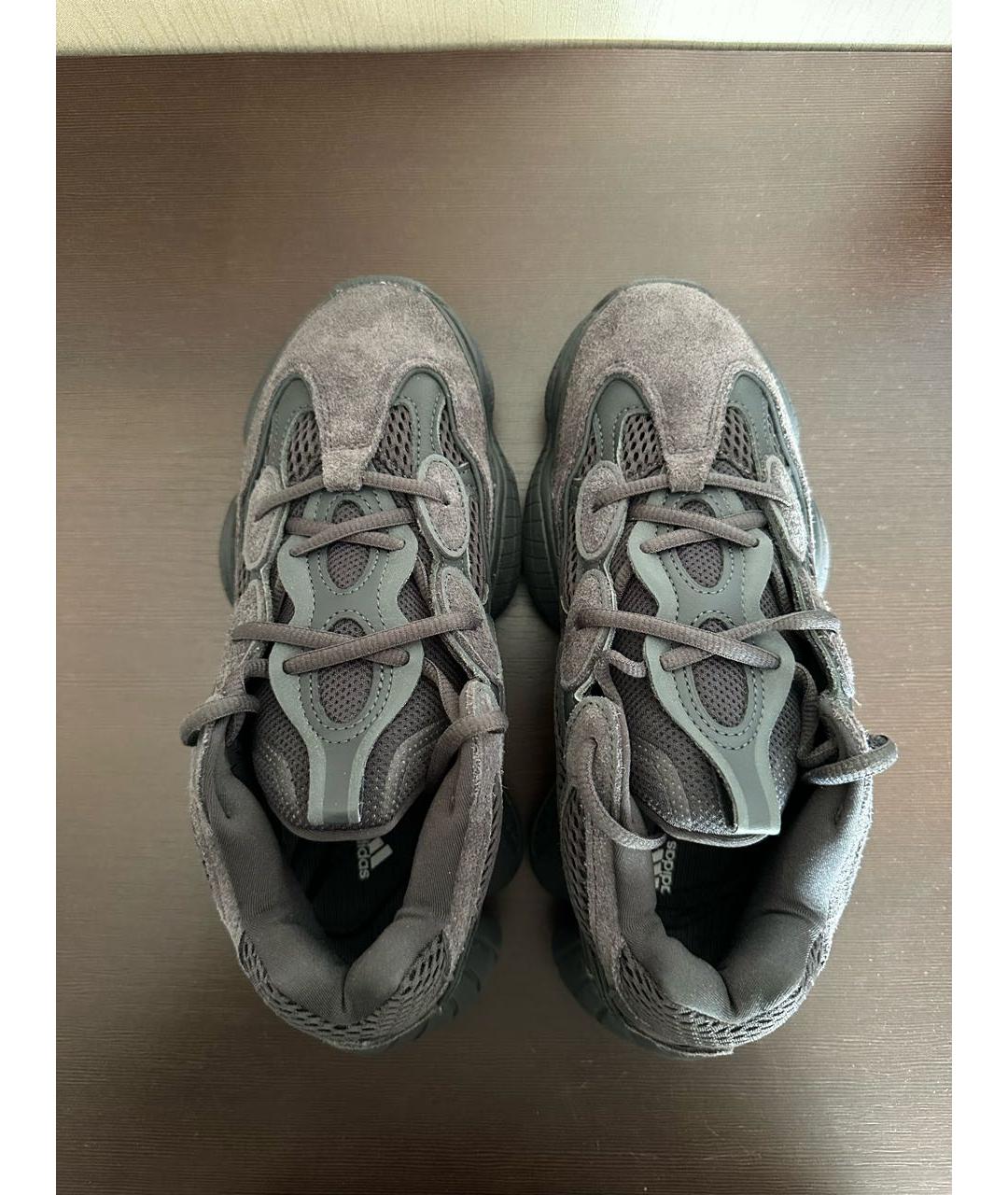 ADIDAS YEEZY Черные замшевые кроссовки, фото 3