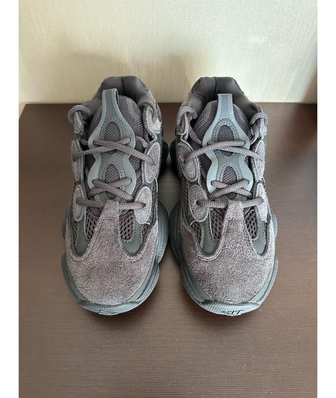 ADIDAS YEEZY Черные замшевые кроссовки, фото 2