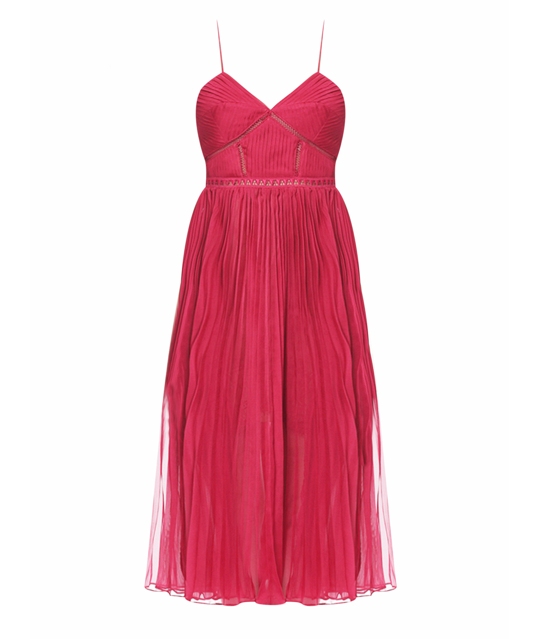SELF-PORTRAIT Розовое полиэстеровое платье, фото 1
