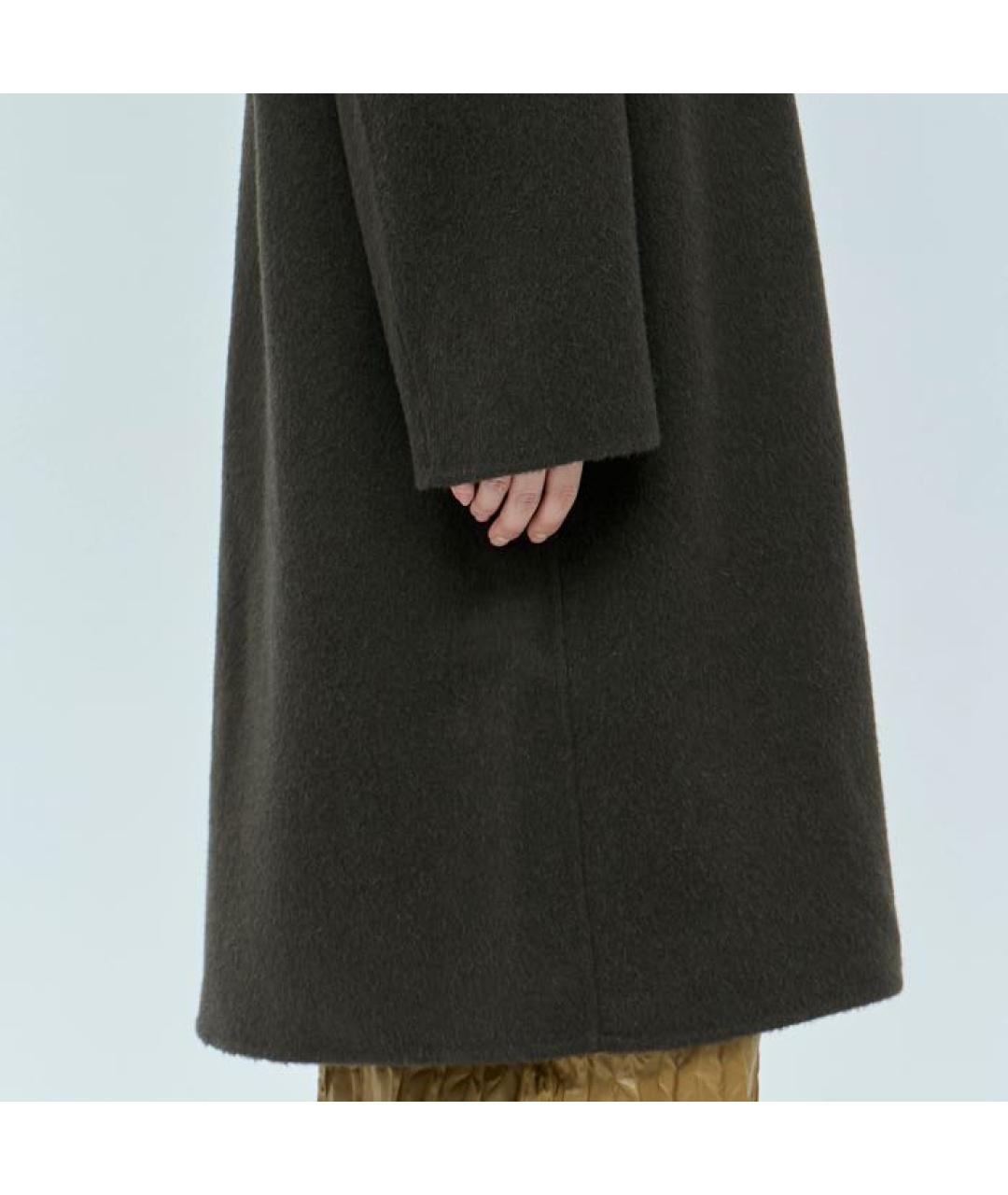 ACNE STUDIOS Антрацитовое шерстяное пальто, фото 2