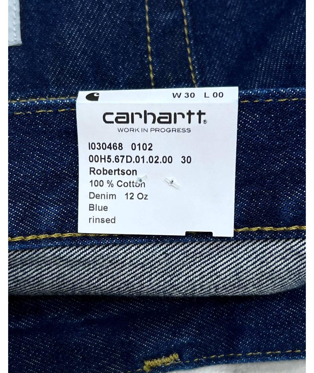 CARHARTT WIP Темно-синие прямые джинсы, фото 4