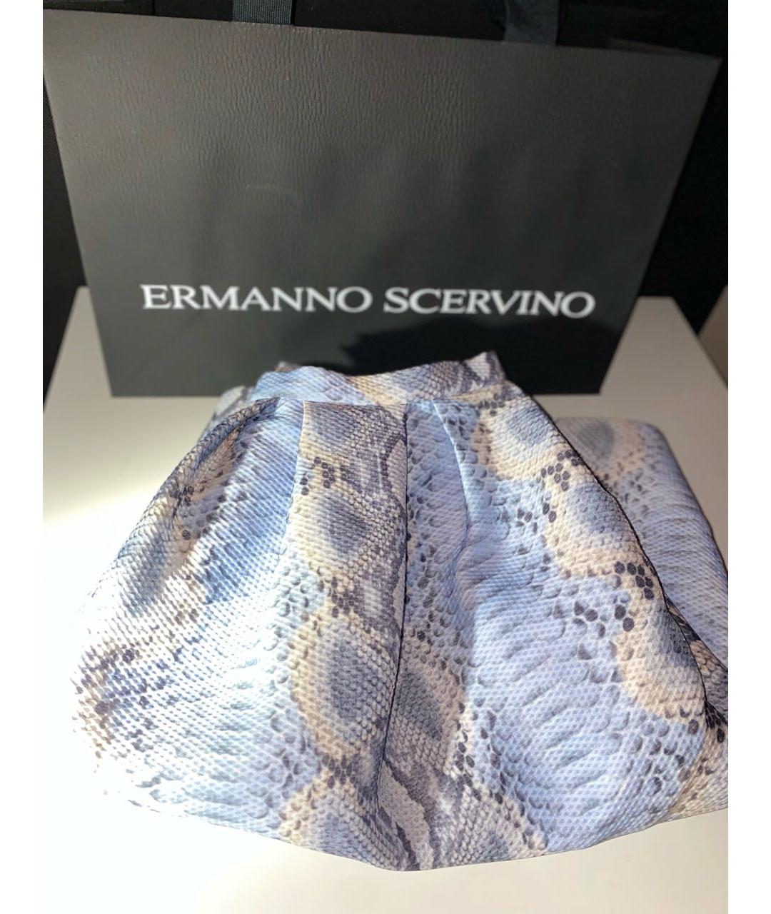 ERMANNO SCERVINO Голубая юбка мини, фото 2