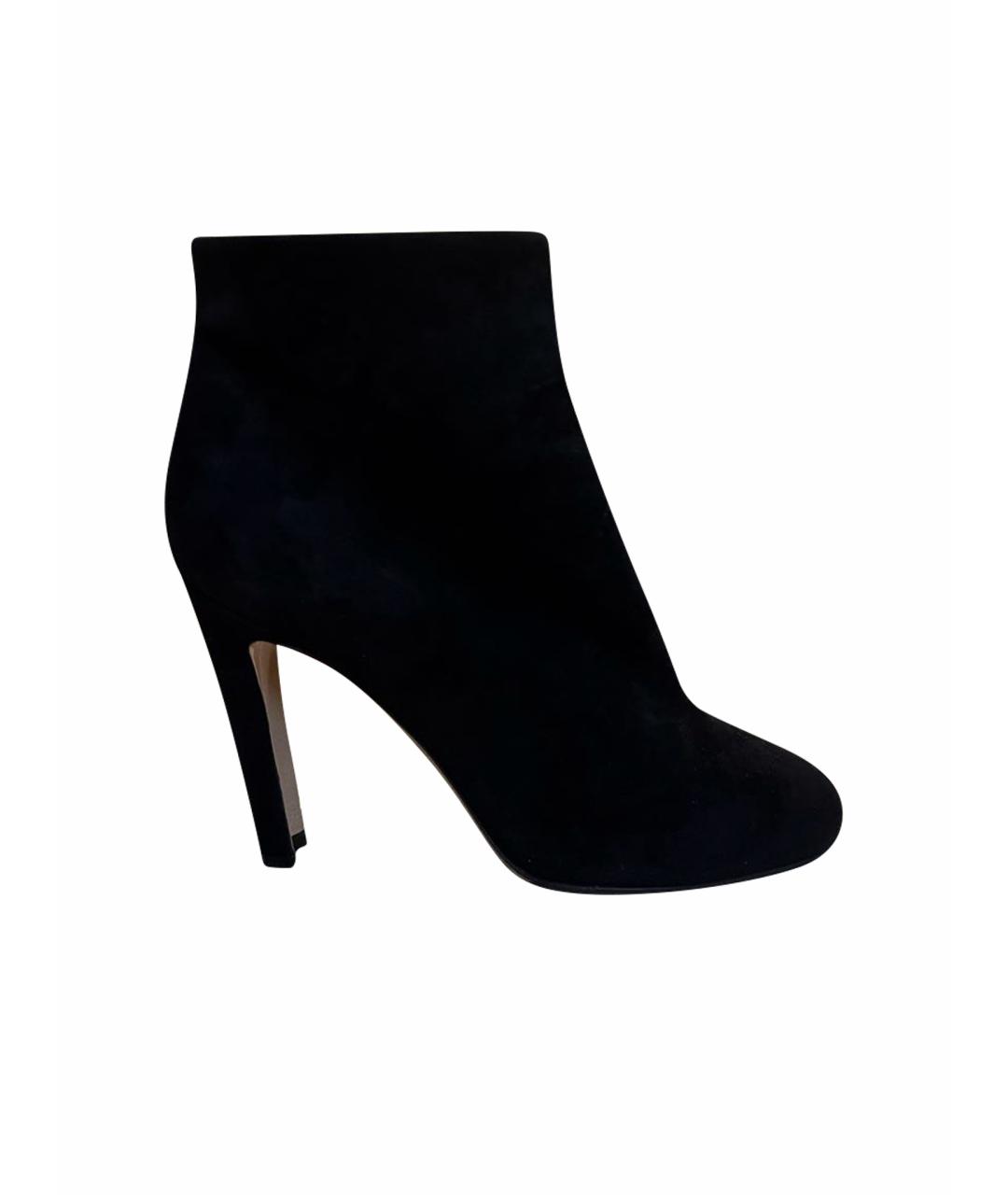 GIANVITO ROSSI Черные замшевые ботильоны, фото 1
