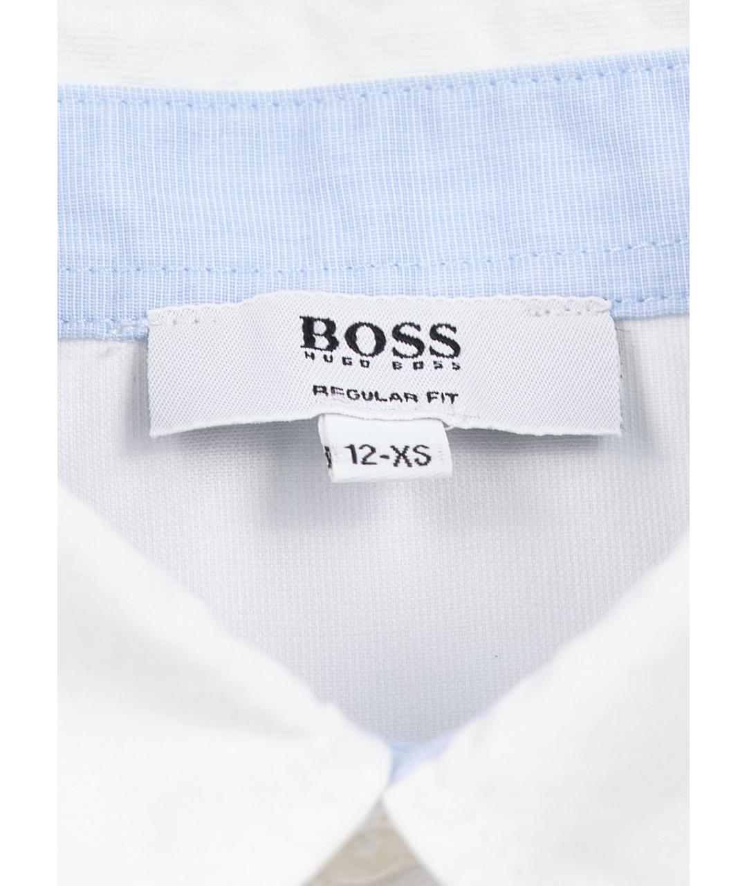 HUGO BOSS Белая хлопковая детская рубашка, фото 3