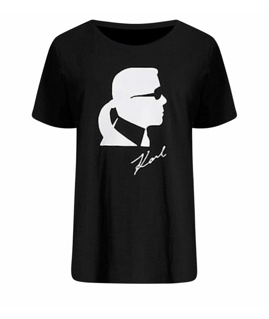KARL LAGERFELD Черная хлопковая футболка, фото 1