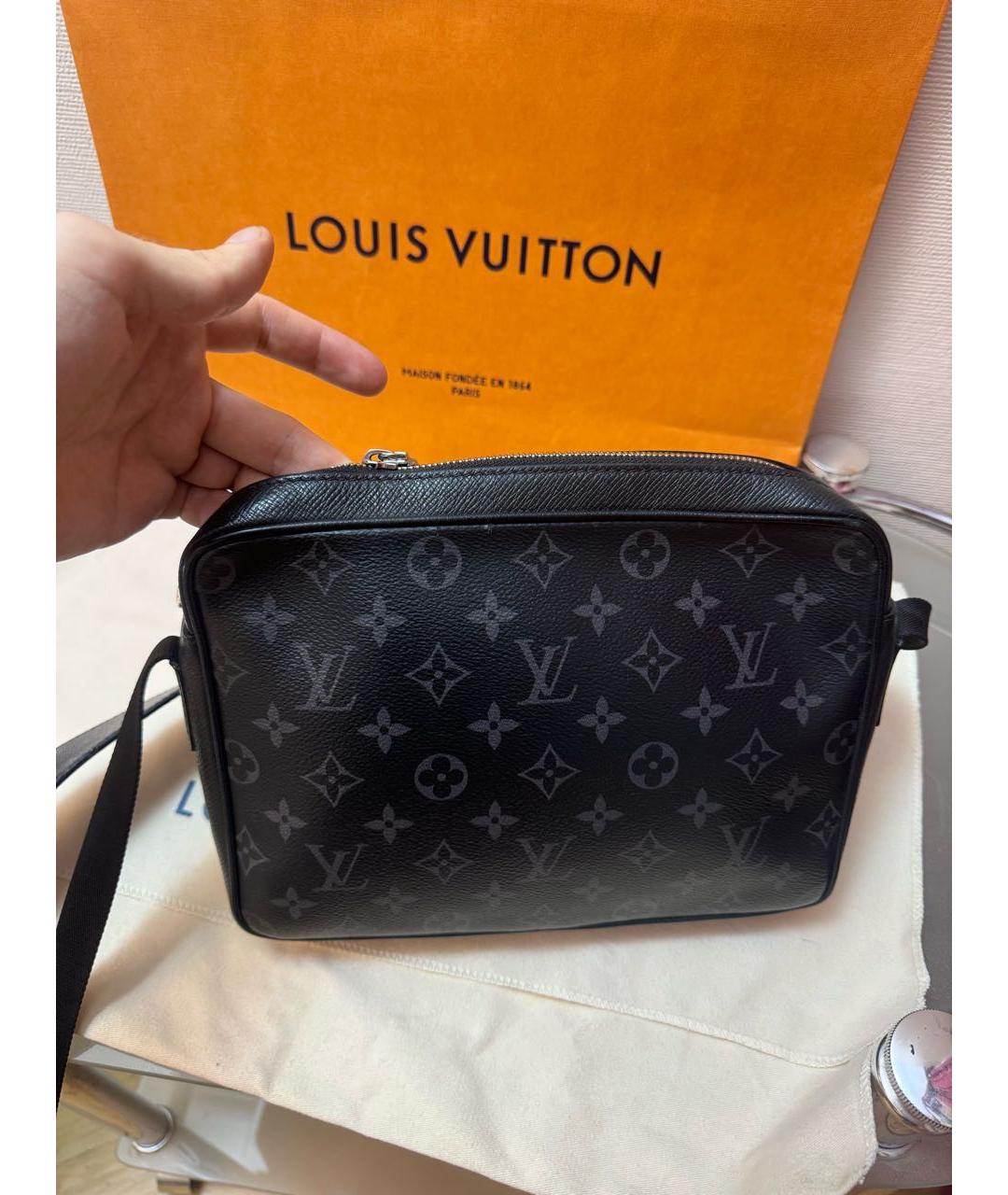 LOUIS VUITTON Черная сумка на плечо, фото 5