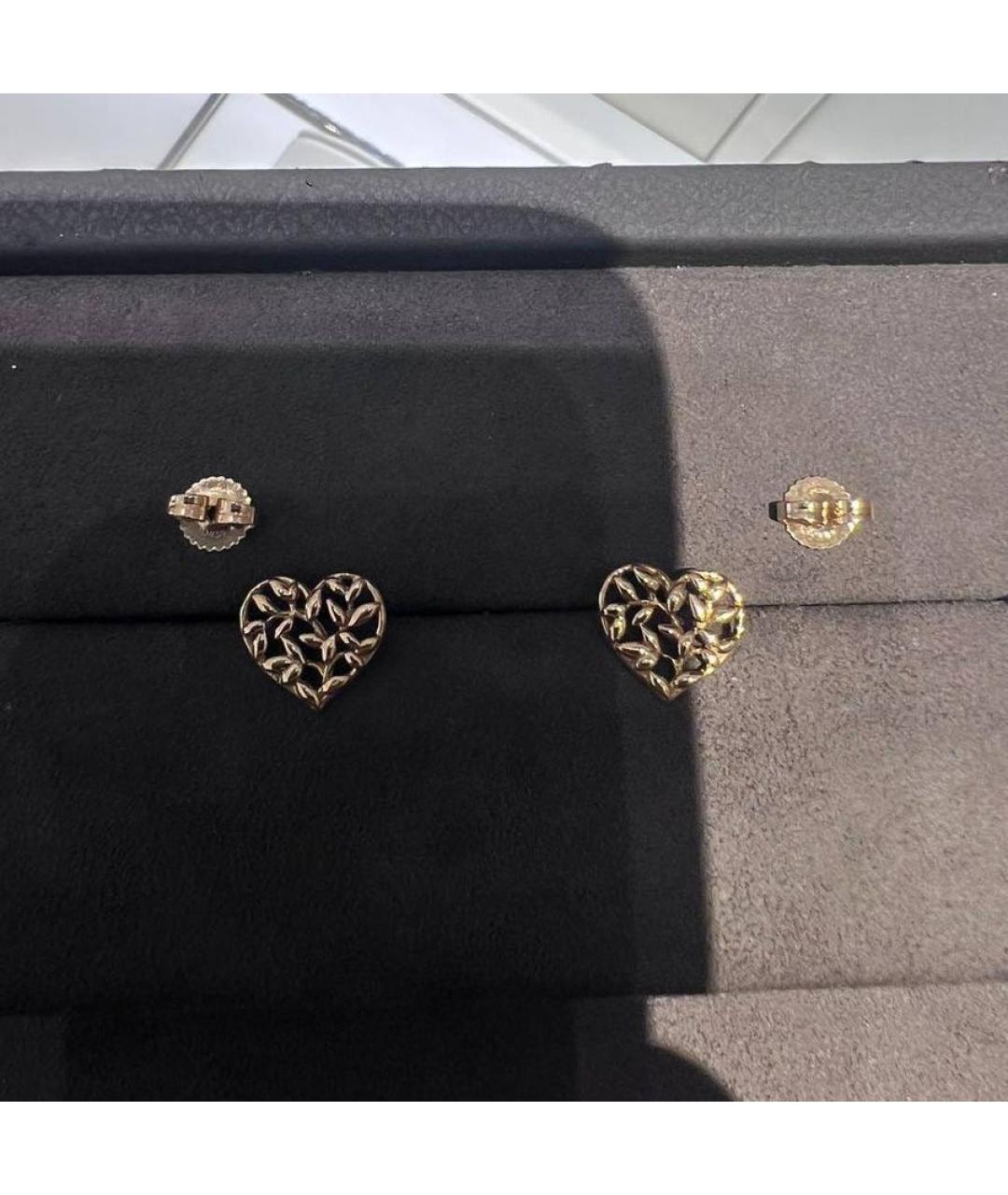 TIFFANY&CO Желтые серьги из желтого золота, фото 3
