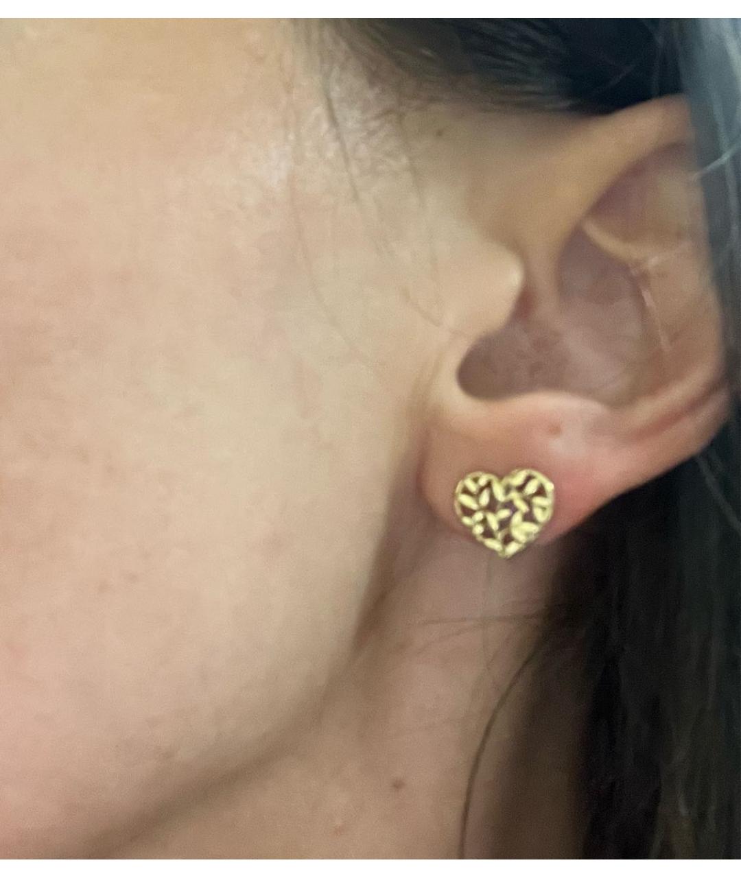 TIFFANY&CO Желтые серьги из желтого золота, фото 4