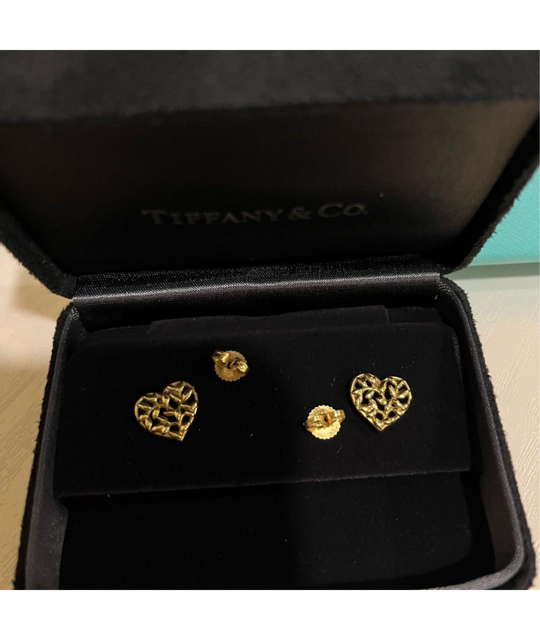 TIFFANY&CO Желтые серьги из желтого золота, фото 5