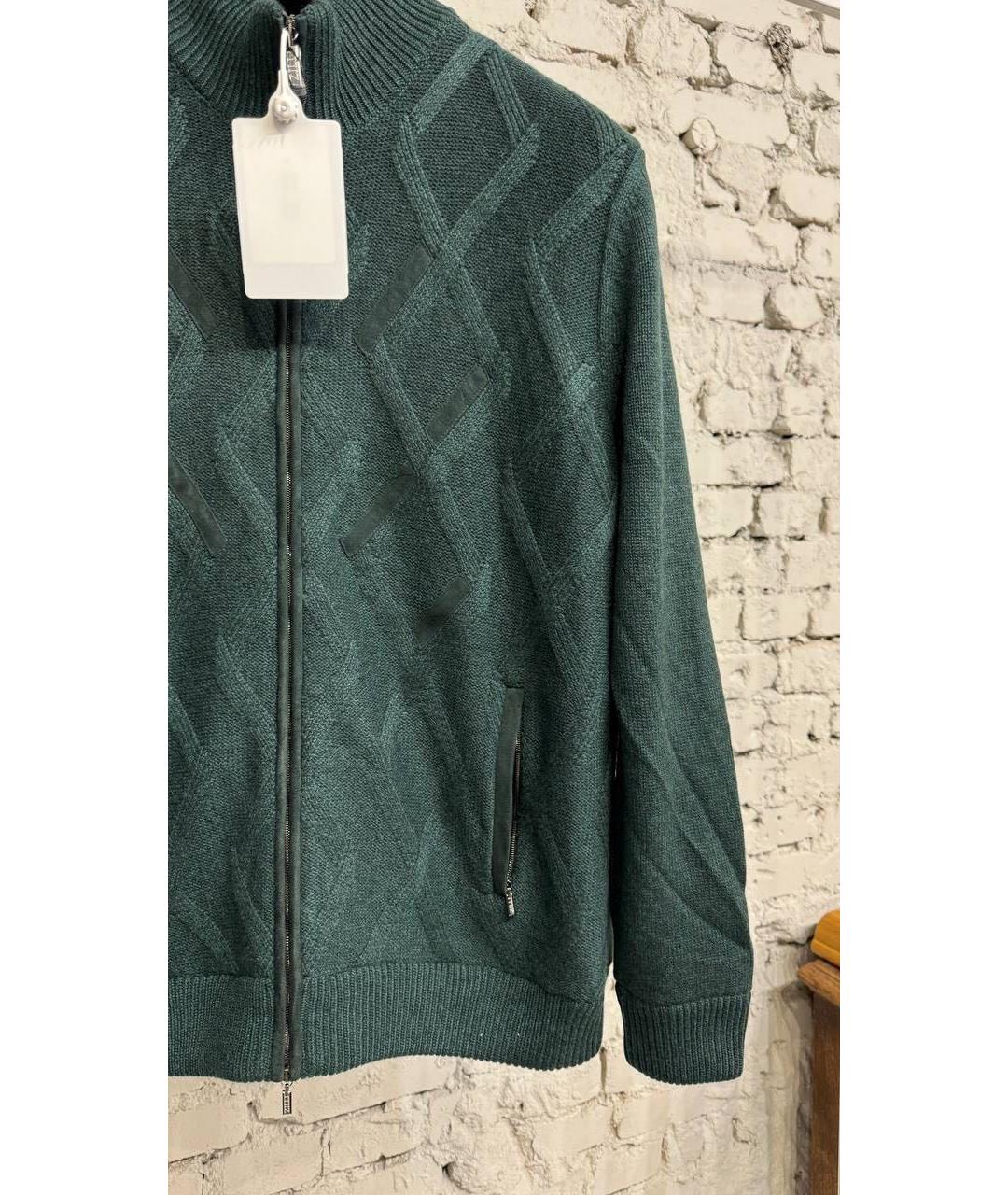 ZILLI Зеленая кашемировая дубленка/шуба, фото 7