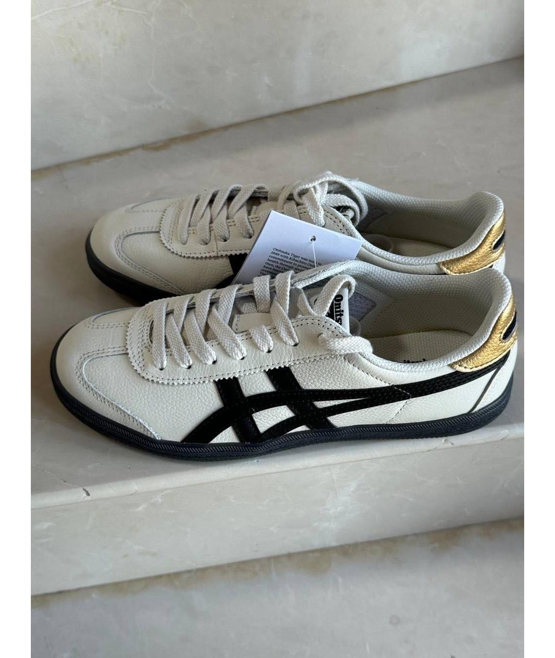 ONITSUKA TIGER Белые кожаные кеды, фото 5