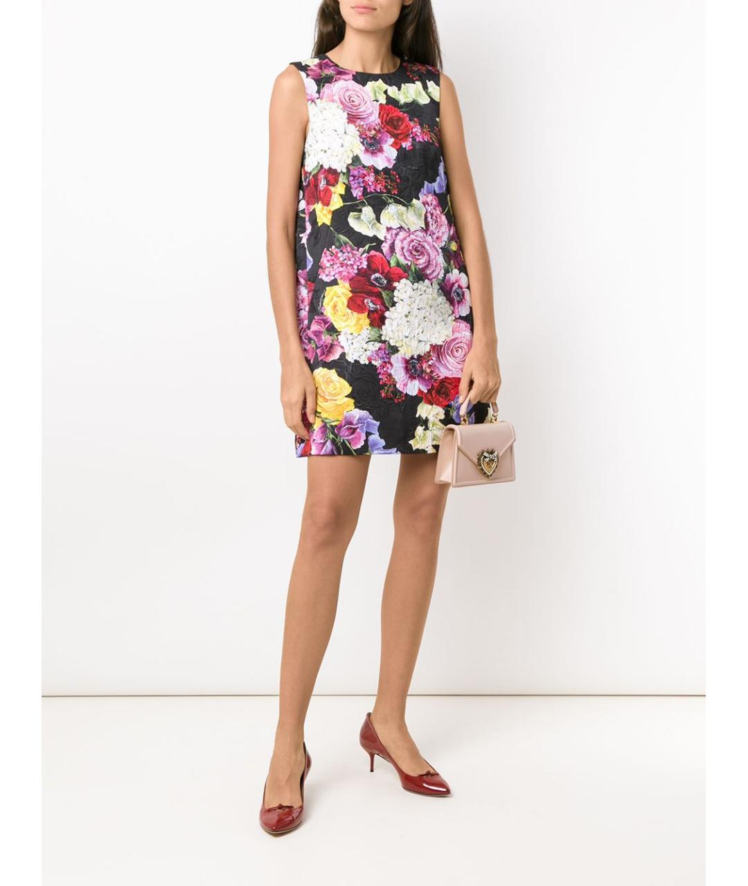 DOLCE&GABBANA Розовая кожаная сумка с короткими ручками, фото 3