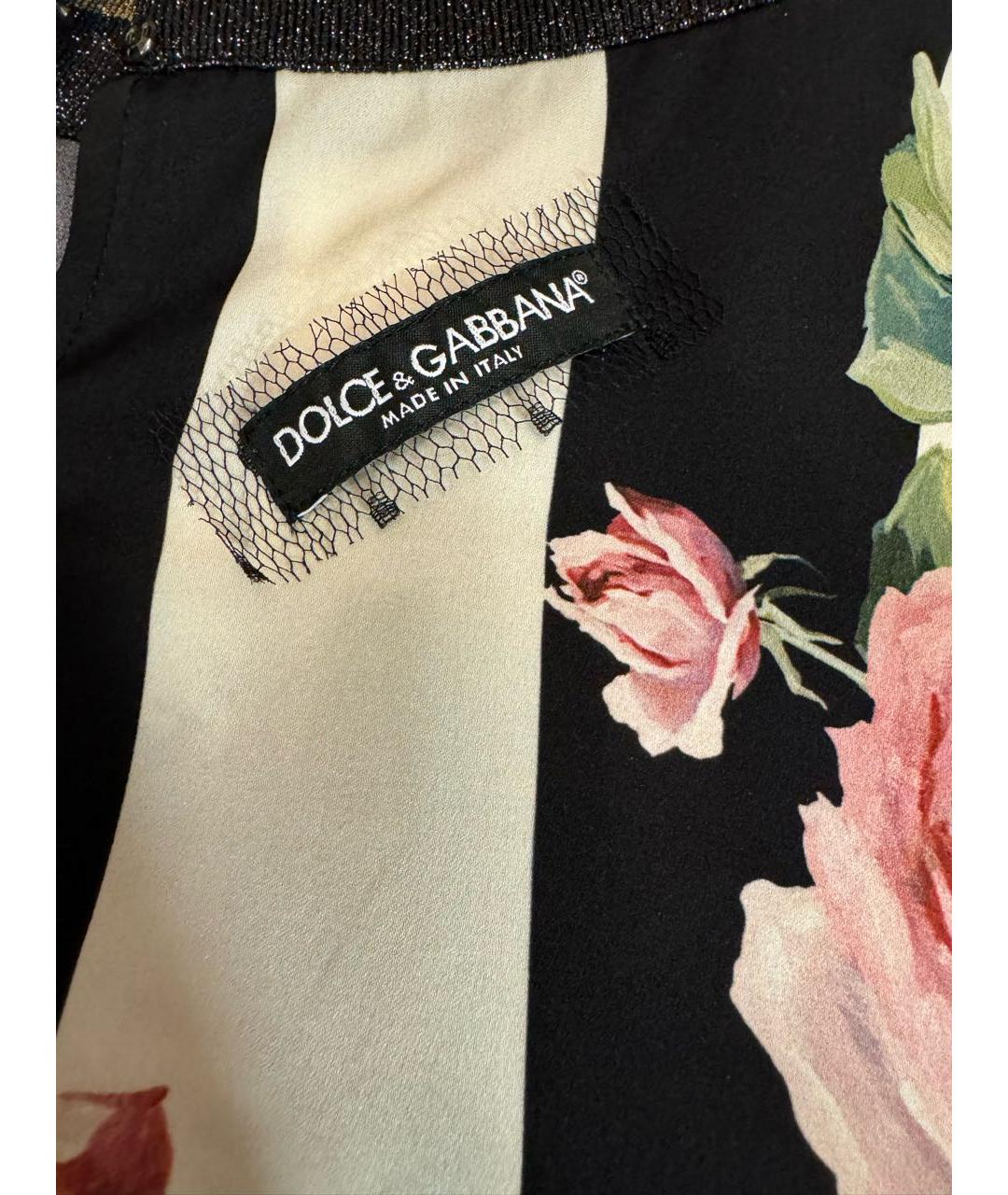 DOLCE&GABBANA Мульти шелковая блузы, фото 3
