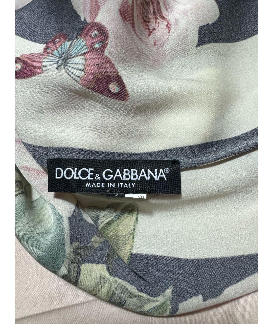 DOLCE&GABBANA Мульти шелковая блузы, фото 5