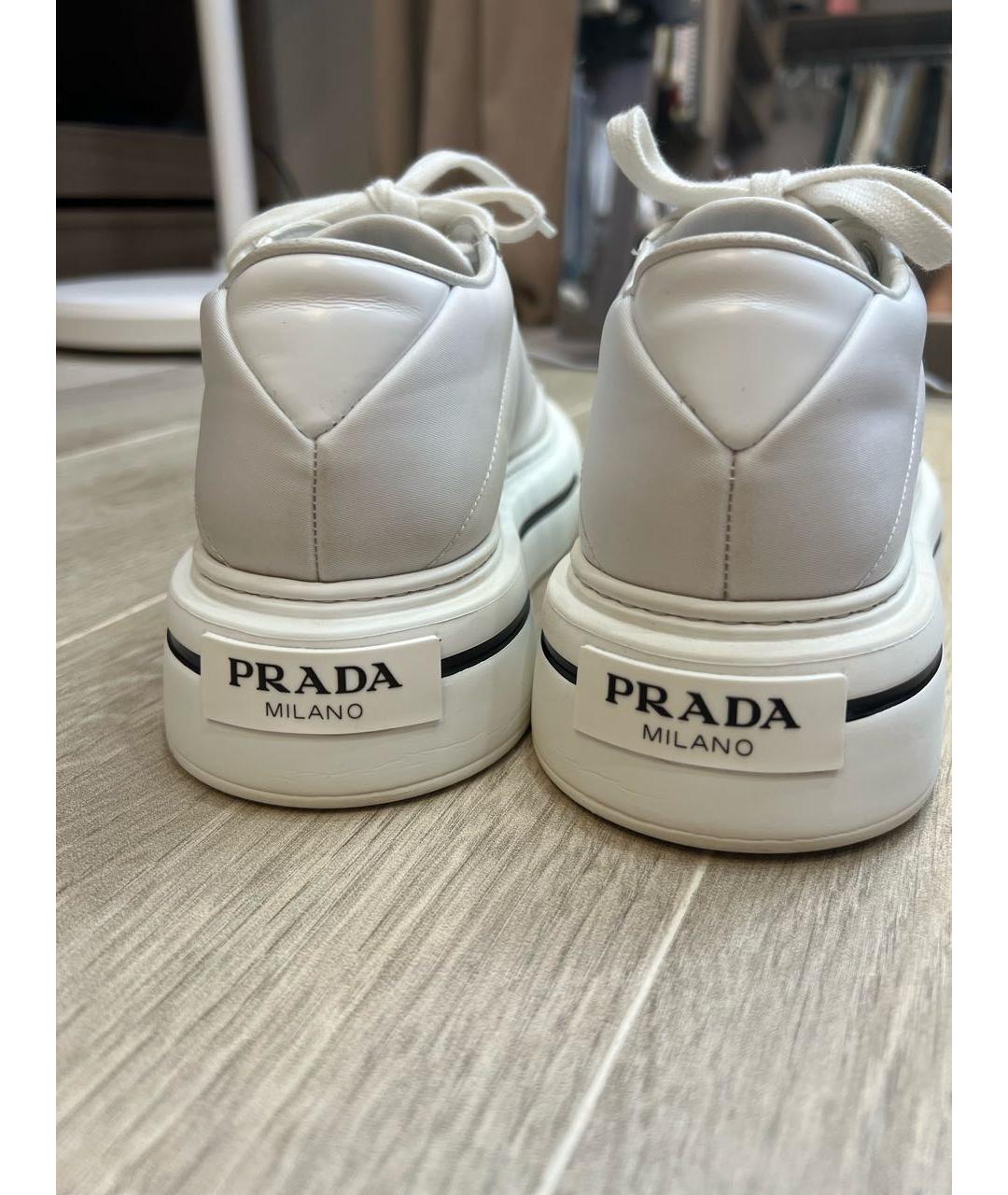 PRADA Белые кеды, фото 4