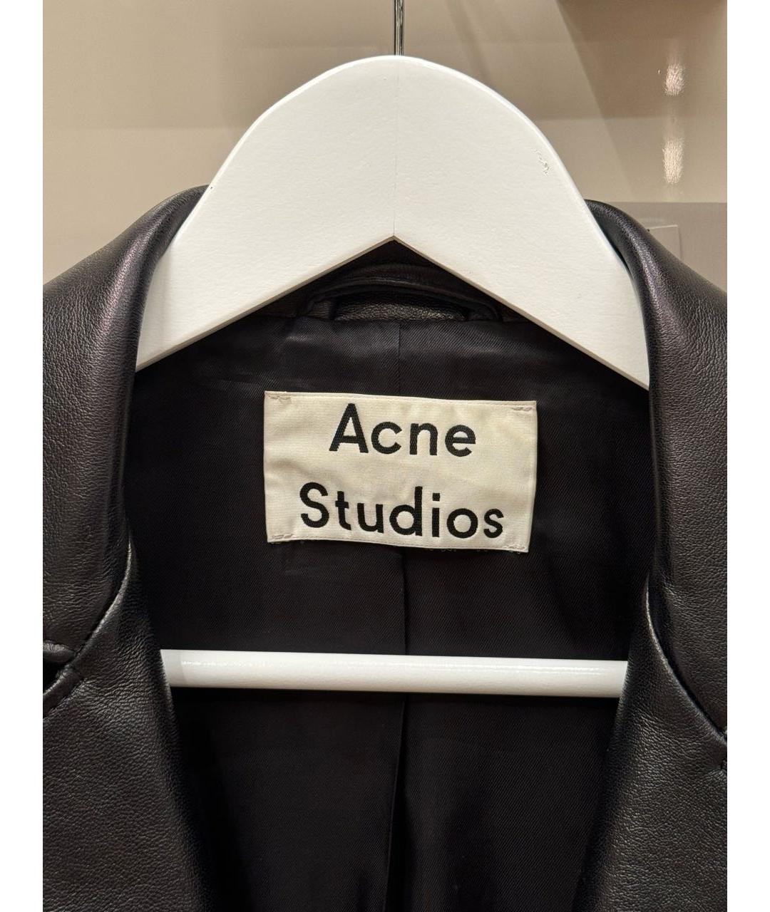 ACNE STUDIOS Черная кожаная куртка, фото 3
