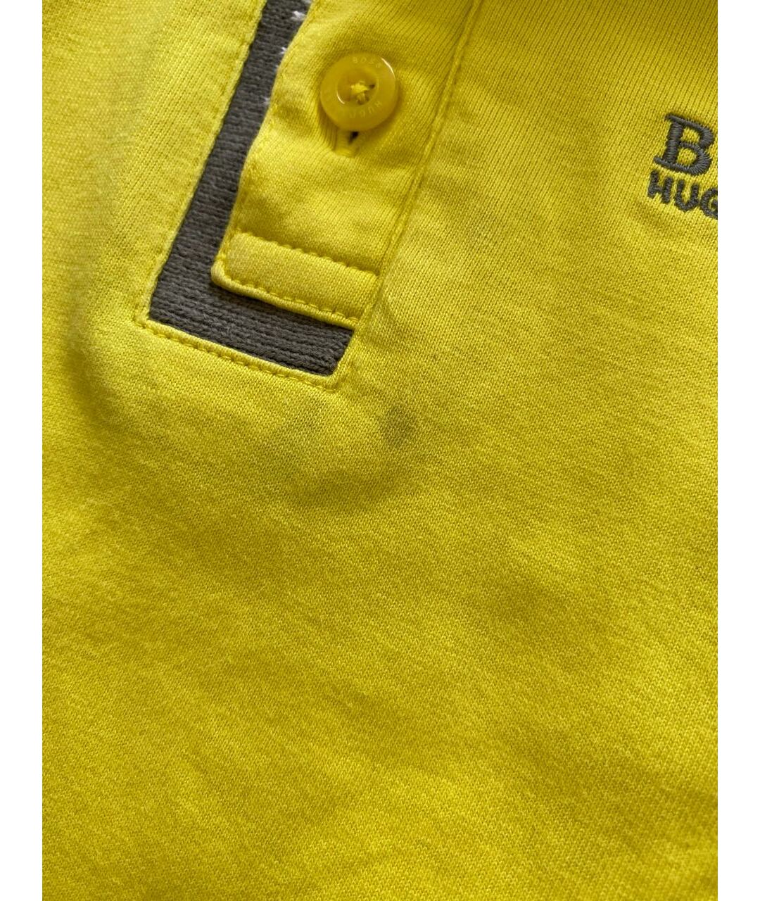 HUGO BOSS Желтая хлопковая детская футболка, фото 4