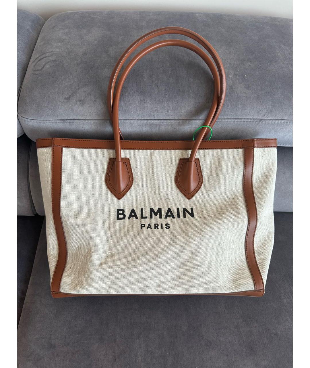 BALMAIN Бежевая сумка тоут, фото 4