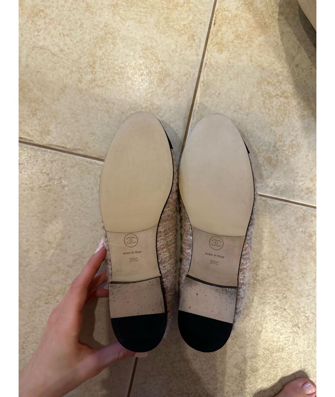 CHANEL Розовые кожаные балетки, фото 5