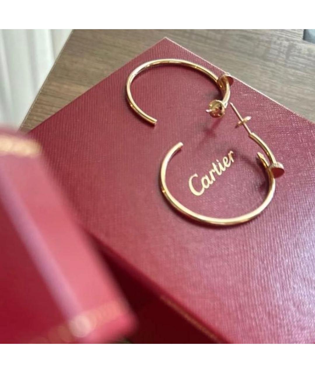 CARTIER Золотые серьги из желтого золота, фото 2