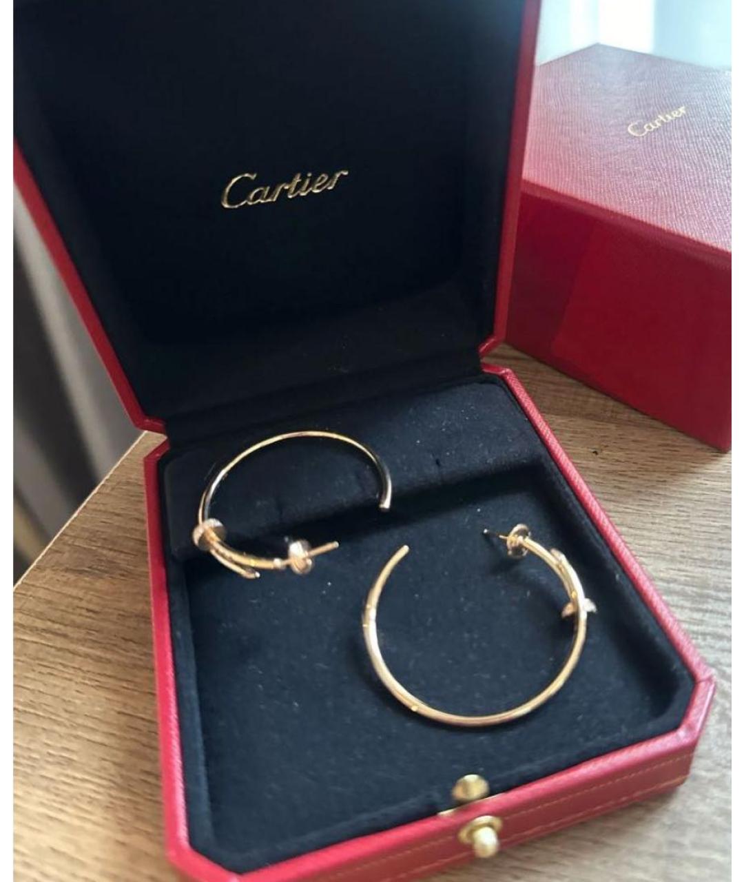 CARTIER Золотые серьги из желтого золота, фото 4