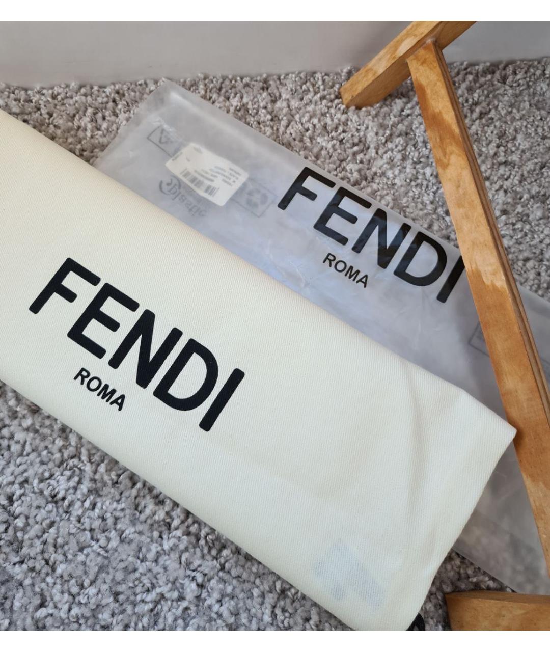 FENDI Черная шерстяная шапка, фото 6