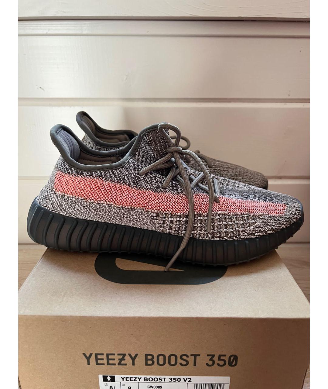 ADIDAS YEEZY Серые текстильные кроссовки, фото 7