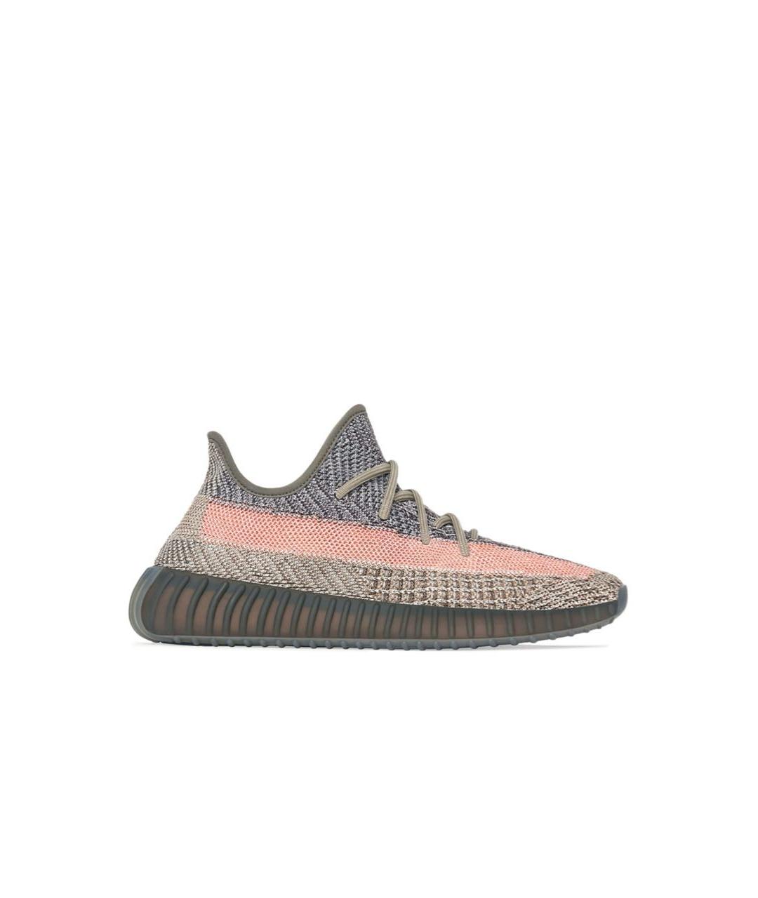 ADIDAS YEEZY Серые текстильные кроссовки, фото 1