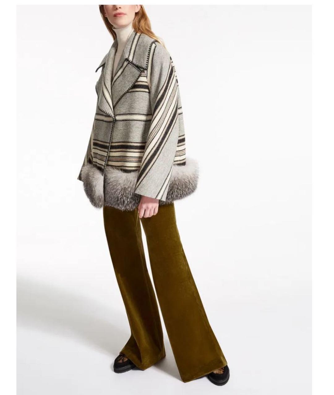 MAX MARA Бежевое шерстяное пальто, фото 3